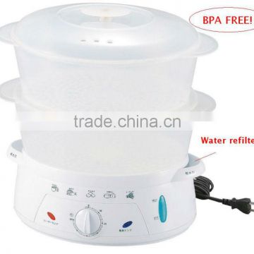 BPA free baby 2 layers food steamer