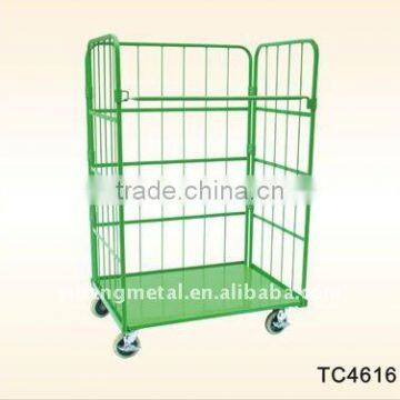 steel foldable storage trolley cart TC4616