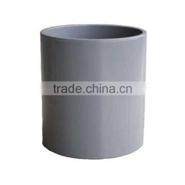 PVC pipe fitting grey color coupling for water supply