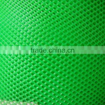 Plastic flat wire mesh with green,red, blue color or customized size