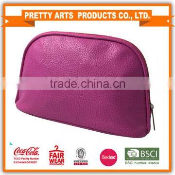 BSCI SEDEX Pillar 4 really factory Small PU leather cosmetic bag for ladies