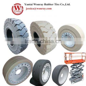 Skyjack scissor lift machine solid rubber wheel tire 12x4 2.00-8 16x5x12 4.00-8