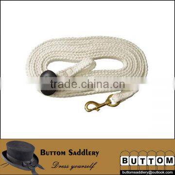 Lunge rein horse lunge rein cotton lunge rein Cotton braided lunge rein with alloy snap,1"*8m