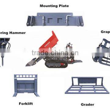 BY800W high quality hydraulic farm transporters with loader