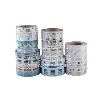 China Good Style Manufacturer Cheap Prices Hot Sales Paper Customized Wet Wipes Packaging in Roll Film photo-3