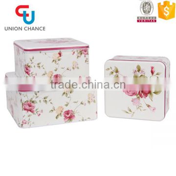 Large Square Tin Box Set