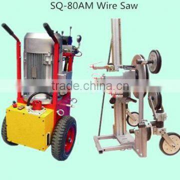 faster cutting machine SQ-80AM hydraulic rebar saw machine with diamond wire