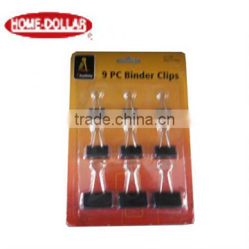 office Binder tools Metal Binder Clips Black 9 count