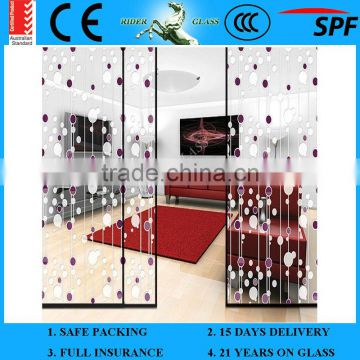 China Manufactures 3-19mm Decorative float Glass pieces