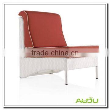 Audu Red Cushion Rattan Antique White Chair photo-3