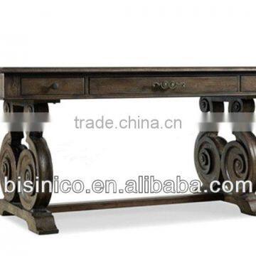 Spanish style wooden living room console table