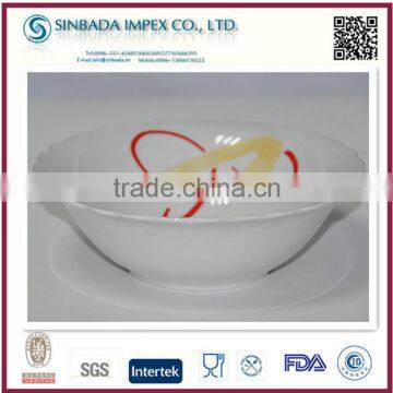 High quality wholesale white ceramic popcorn bowl