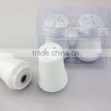 Customized Logo Wholesale White Ceramic Cruet Pots, Salt and Pepper Shaker Set photo-3