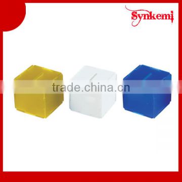 Square shaped mini custom coin bank