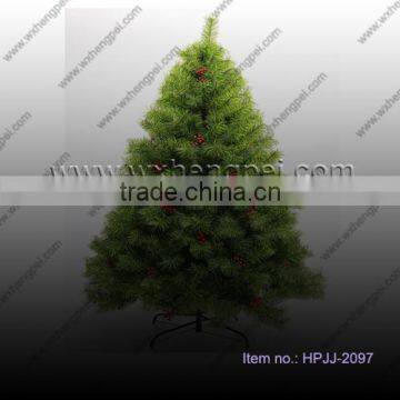 Hybrid tree PVC white bullet leaves pine nuts cherry collocation set Christmas tree