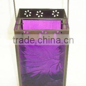 New Look Iron Glass Lantern, Glass Lantern