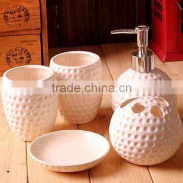 Handmade New Wholesale Ceramic Bathroom Accessories Set