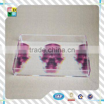 Elegant Design Rectangle Acrylic Serving Tray, 2015 Custom Acrylic Dinner Tray for Hotel Use Serving Tray From China Low Price photo-5