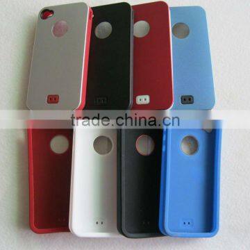 Silicone phone cover with aluminum plate