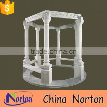 natural white marble chinese garden gazebo NTMG-252S