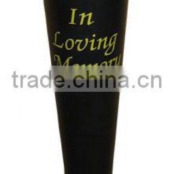 Plastic Gold or Black Spiked Vase Memorial/funeral photo-3