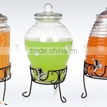 Convenient Giant Glass Jar With Tap for Drinking photo-4