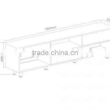 Hot Sale Home Furniture Mordern Simple MDF Wood TV Media Stand With Drawer Storage Cabinet photo-6