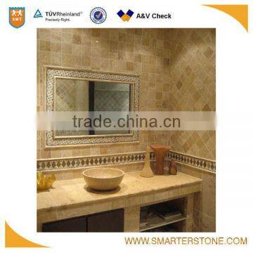 Most elegant Marron marble travertine for indoor wall