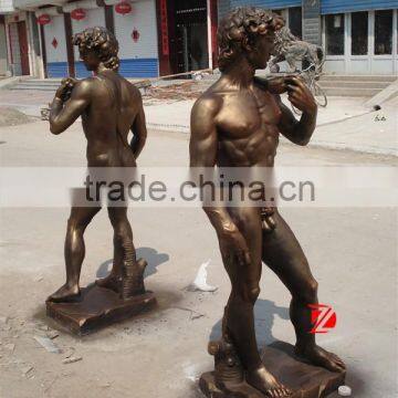 Bronze life size David statue for home & garden decorations