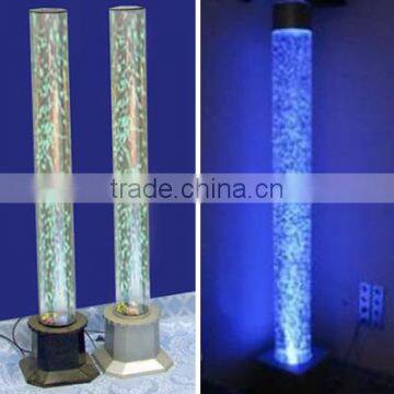 Color Changing LED Light Circular Acrylic Water Bubble Column 550173 photo-4