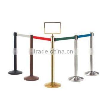 LG-K stainless steel retractable belt stanchion