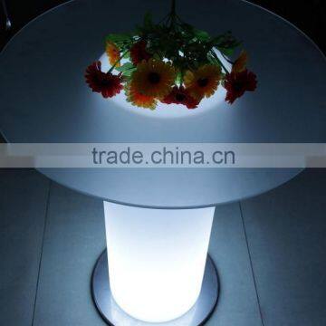 Modern Led Coffee Table, Led Wine Bar Table With Ice Bucket photo-4
