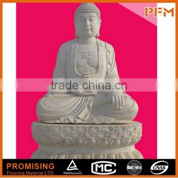 Latest best price quality marble made hand carved natural stone laughing gautam buddha statue