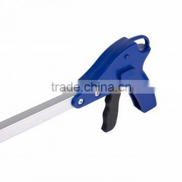 Folding Garbage Reacher Pick up Tool Hand Gripper With Soft Rubber Plunger