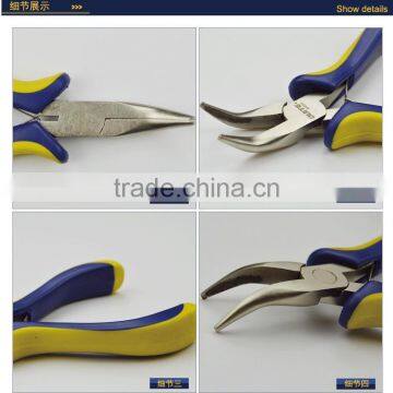 Mini Angle Jaw Tongs Bent Nose Pliers photo-4
