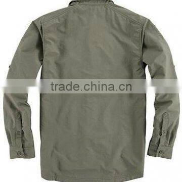 Men's 100% Cotton Poplin Casual Shirt With Long Sleeve photo-2