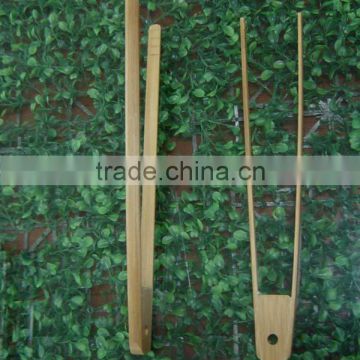 Bamboo cooking tongs kitchen use