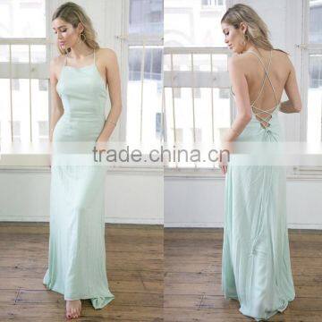 High Slit Long Maxi Dress For Middle Aged Women