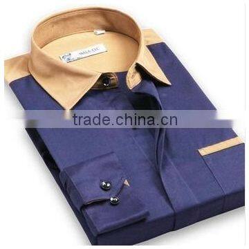 ZX OEM Mens Dress Shirts Italian style mens shirt with custom label