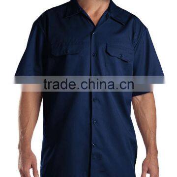 Custom workwear uniform 100%cotton short sleeve men workwear shirts