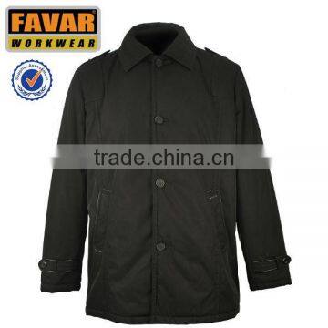 long style mens business winter warm jacket