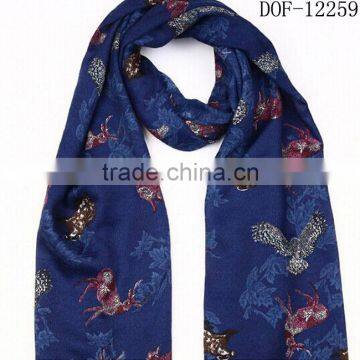 Fashion Popular Chiffon Voile Animal Scarf photo-5