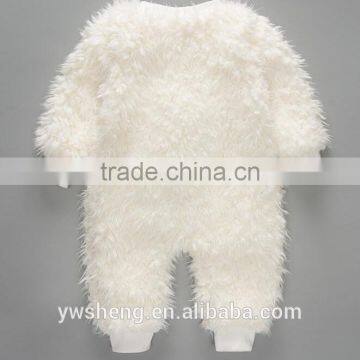 2016 Autumn and Winter Baby Romper Cotton Sheep Wool Climb Leotards Baby Jumpsuit photo-3