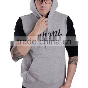 Lightweight custom two color long sleeve hoodies,hoodies for men