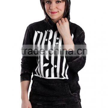 Wholesale hoodie new style knit fleecy womens 100% cotton hoodie