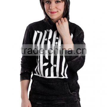 Wholesale Hoodie New Style Knit Fleecy Womens 100% Cotton Hoodie