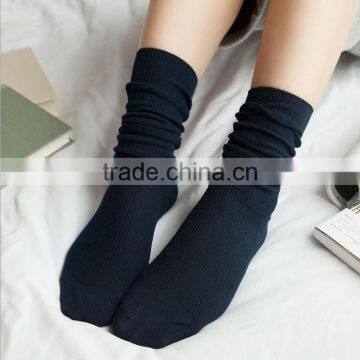 Zm11169a Pure Color Cotton Women Socks Wholesale photo-4
