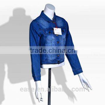 Ladies Cardigan Fashion Casual Jean Jacket photo-2