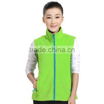 Spring Wholesale Women Customized Design Vest Fleece Jackets