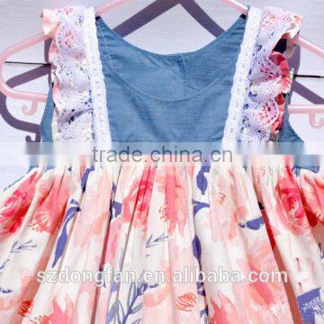 Children Frocks Designs Easter Dress Summer Boutique Girl Clothing Floral Dress photo-4